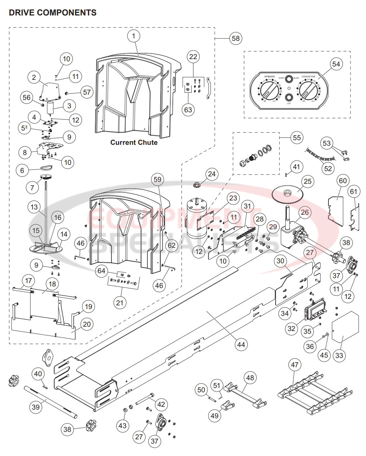 Western Tornado Serial 090527-120430 Drive Components Parts Diagram Breakdown Diagram