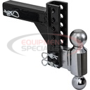 Adjustable Dual Ball Hitch with 2&quot; &amp; 2-5/16&quot; Towing Balls for 2&quot; Hitch Receivers - 10&quot; Drop