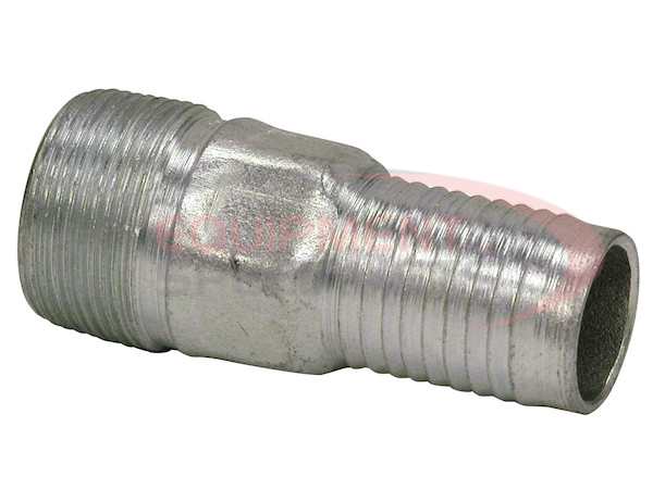 UN-PLATED COMBINATION NIPPLE 1 INCH NPT X 1-1/4 INCH HOSE BARB