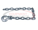 3/8X35 INCH CLASS 4 TRAILER SAFETY CHAIN WITH 1-CLEVIS STYLE SLIP HOOK-43 PROOF