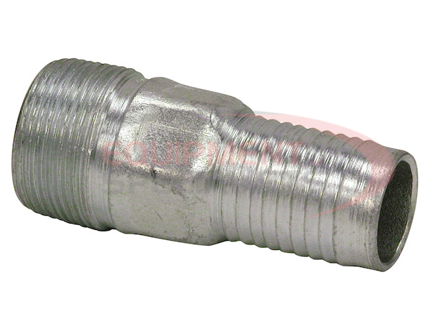 ZINC PLATED COMBINATION NIPPLE 3/4 INCH NPT X 3/4 INCH HOSE BARB