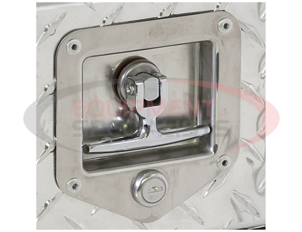 STAINLESS SINGLE POINT T-HANDLE LATCH WITH MOUNTING HOLES