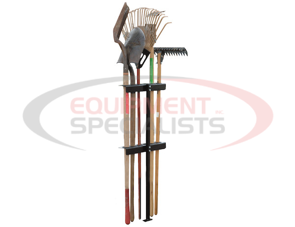 VERTICAL HAND TOOL RACK FOR OPEN LANDSCAPE TRAILERS