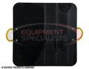 ULTRA HIGH DENSITY POLY OUTRIGGER PAD WITH RECESSED RADIUS - 30 X 30 X 2 INCH