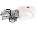 3-WAY DC POWER UNIT-METERED RELEASE VALVE HORIZONTAL 0.86 GALLON POLY RESERVOIR