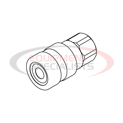 FEMALE FLAT FACE COUPLER #4 NPT THREADS