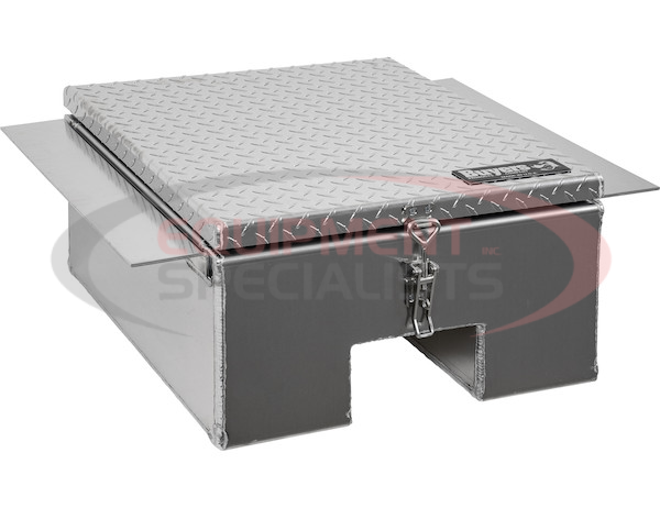 12X24X22 INCH DIAMOND TREAD ALUMINUM IN-FRAME TRUCK TOOL BOX WITH NOTCHED BOTTOM