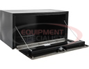 24X24X24 INCH BLACK STEEL TRUCK BOX WITH STAINLESS STEEL DOOR