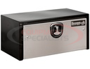 24X24X30 INCH BLACK STEEL TRUCK BOX WITH STAINLESS STEEL DOOR