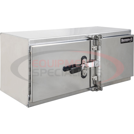 18x18x36 Inch Smooth Aluminum Underbody Truck Tool Box - Double Barn Door, Cam Lock Hardware