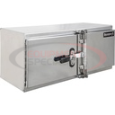 18x24x72 Inch Smooth Aluminum Underbody Truck Tool Box - Double Barn Door, Cam Lock Hardware