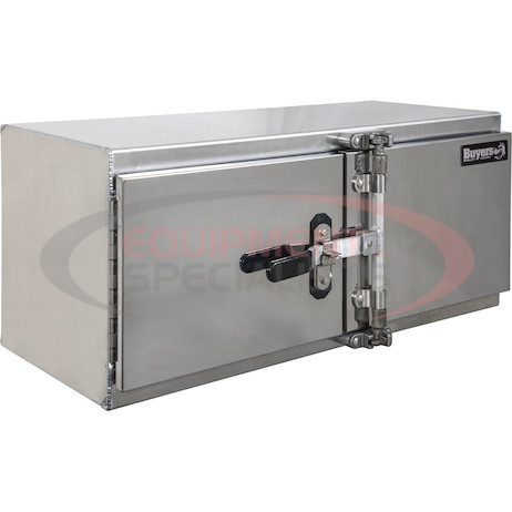 18x24x48 Inch Smooth Aluminum Barn Door Underbody Truck Tool Box Series with Stainless Steel Doors - Double Barn Door, Cam Lock Hardware