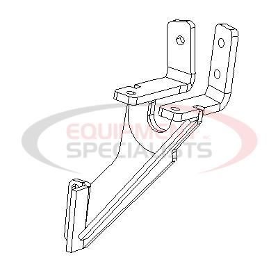 ANGLE BRKT, PS, FORD SUPER, 99-07 [WELD, BLK]