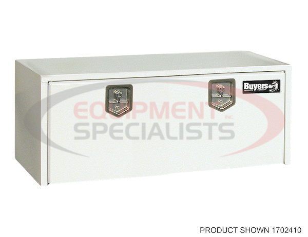 24x24x72 Inch White Steel Underbody Truck Box