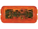 2.5 INCH RED SURFACE MOUNT/MARKER CLEARANCE LIGHT KIT WITH 3 LEDS (PL-10 CONNECTION, INCLUDES BRACKET AND PLUG)