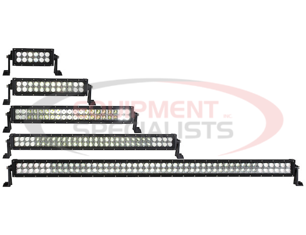 ULTRA BRIGHT DUAL ROW LED CLEAR COMBINATION SPOT-FLOOD LIGHT BAR