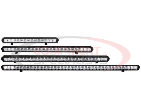 STRIAGHT SINGLE ROW LED CLEAR COMBINATION SPOT-FLOOD LIGHT BAR