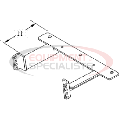 ANGLE BRKT, 99-10, GM 3/4 TON [WELD, BLK]