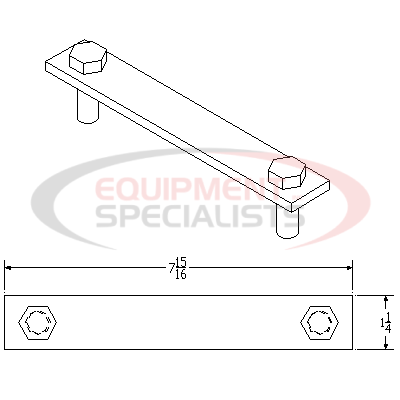 BOLT PLATE, ASSY, DS, DODGE 1/2T, 09UP [WELD]