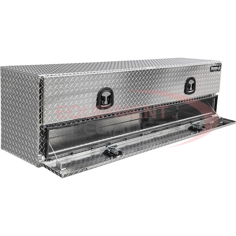 21x18x72 Inch Diamond Tread Aluminum Flatbed Contractor With Lower Door