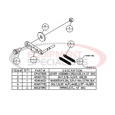 KIT-PIN, CPLR SPRG REL LVR, HD SH2, 2002, LH