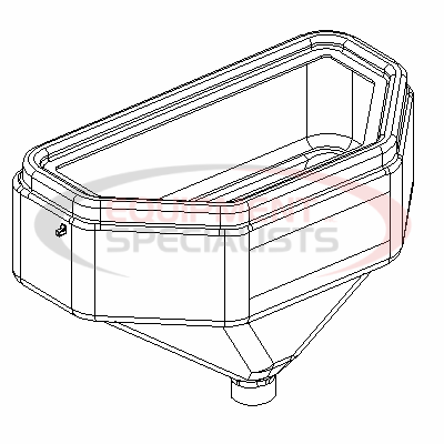 HOPPER W/ LATCH, 6 CU FT, TGS