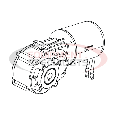 GEARMOTOR, 16RPM, 12VDC