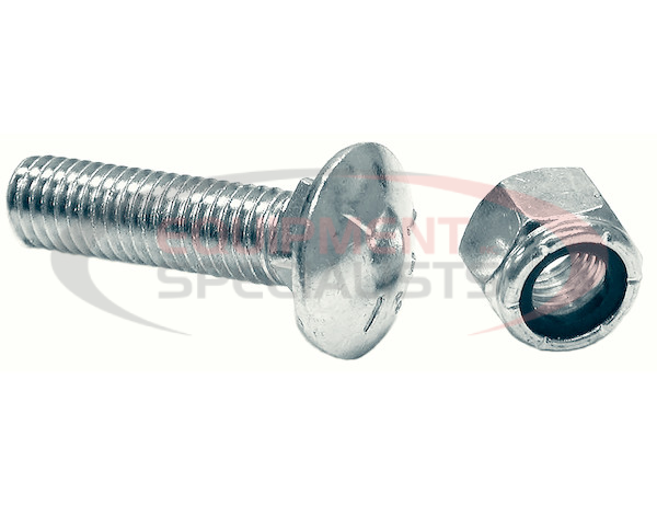 SAM BULK CUTTING EDGE 5/8 X 2-1/2 INCH CARRIAGE BOLT AND LOCKNUT - SET OF 12