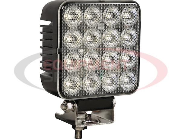 ULTRA BRIGHT 4.5 INCH LED COMBINATION FLOOD/STROBE LIGHT - SQUARE