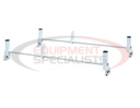 WHITE VAN LADDER RACK SET - 2 BARS AND 2 CLAMPS