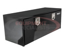 18X18X48 INCH BLACK STEEL UNDERBODY TRUCK BOX WITH PADDLE LATCH