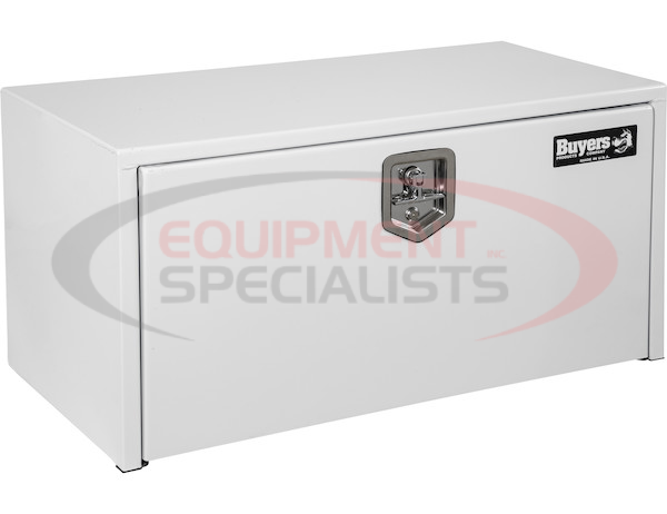 18X18X24 INCH WHITE STEEL UNDERBODY TRUCK BOX