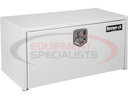 18X18X30 INCH WHITE STEEL UNDERBODY TRUCK BOX