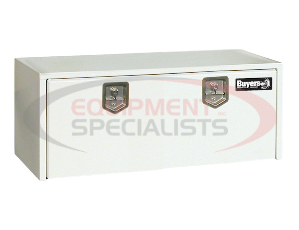 18X18X48 INCH WHITE STEEL UNDERBODY TRUCK BOX