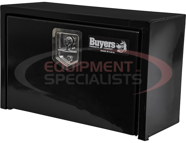 15X10X24 INCH BLACK STEEL UNDERBODY TRUCK BOX WITH T-HANDLE