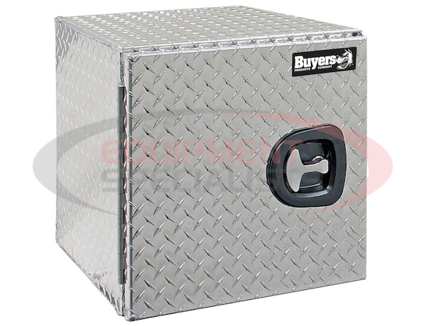 18X18X24 INCH DIAMOND TREAD ALUMINUM UNDERBODY TRUCK BOX WITH BARN DOOR