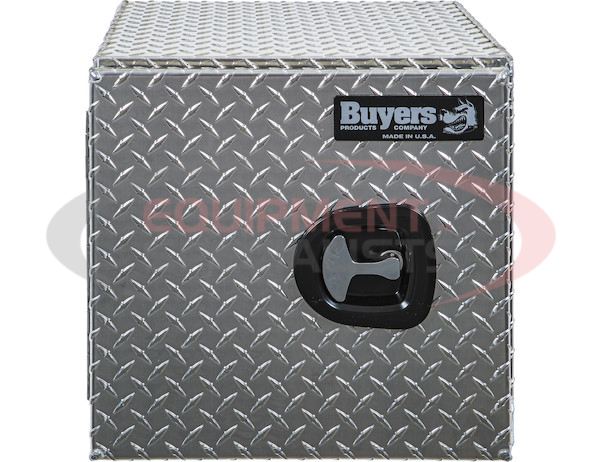 18X18X18 INCH DIAMOND TREAD ALUMINUM UNDERBODY TRUCK BOX WITH BARN DOOR