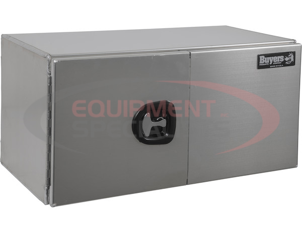 24X24X30 INCH SMOOTH ALUMINUM UNDERBODY TRUCK BOX WITH BARN DOOR