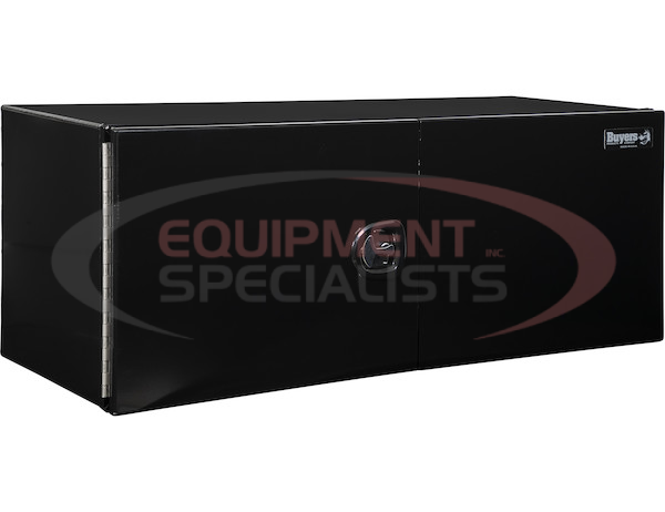 24X24X60 INCH XD BLACK SMOOTH ALUMINUM UNDERBODY TRUCK BOX WITH BARN DOOR