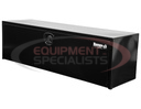 18X18X60 INCH BLACK STEEL UNDERBODY TRUCK BOX WITH 3-POINT LATCH