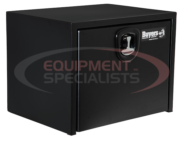 18X18X36 INCH TEXTURED MATTE BLACK STEEL UNDERBODY TRUCK BOX WITH 3-POINT LATCH