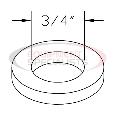 WASHER, 3/4, FLAT, YZN