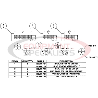 FASTENER KIT, DODGE 94-02