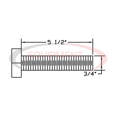 HHCS, 3/4-10X5-1/2, NC, GR5, YZN