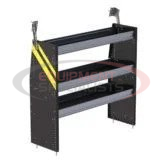 STEEL SHELVING UNIT FOR LOW ROOF VAN, 14&quot; X 44.5&quot; X 48&quot;