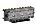 4.375 INCH CLEAR RECTANGULAR PROJECTOR LIGHT WITH 3 LED