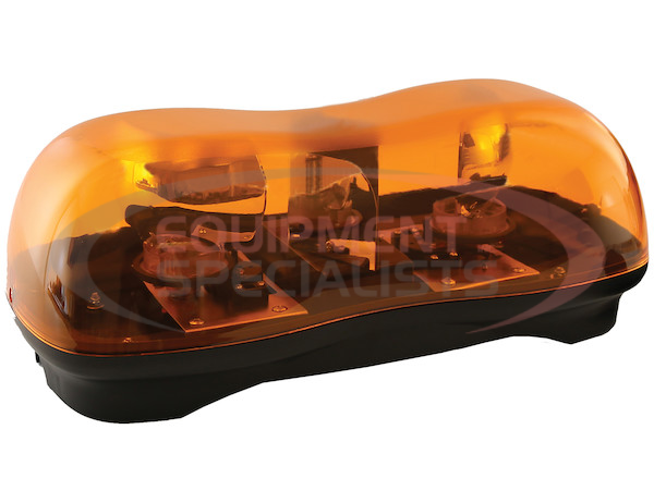 16.6 X 6 INCH AMBER HALOGEN REVOLVING LIGHT BAR