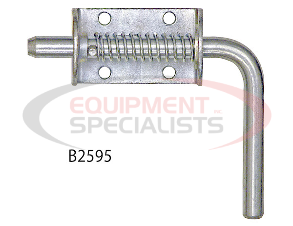 1/2 INCH ZINC PLATED SPRING LATCH ASSEMBLY WITH KEEPER