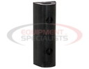 EXTRUDED RUBBER D-SHAPED BUMPER WITH 3 HOLES - 2-1/8 X 1-7/8 X 32 INCH LONG