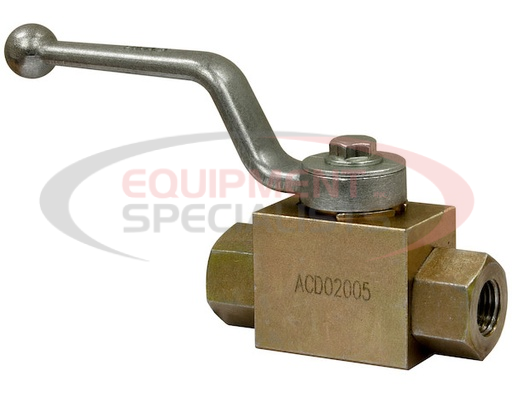 (Buyers) [HBVS050] 1/2 INCH NPTF 2-PORT HIGH PRESSURE BALL VALVE